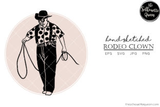 Download Hand Drawn Rodeo  Clown  Vector Sketch - Vector Collection