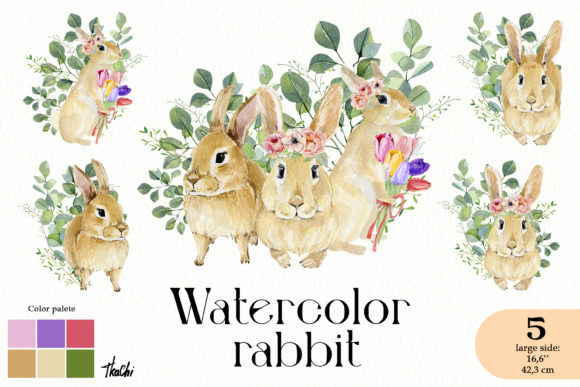 Download Watercolor Animal Rabbit Clipart Png - Watercolor animal Collection