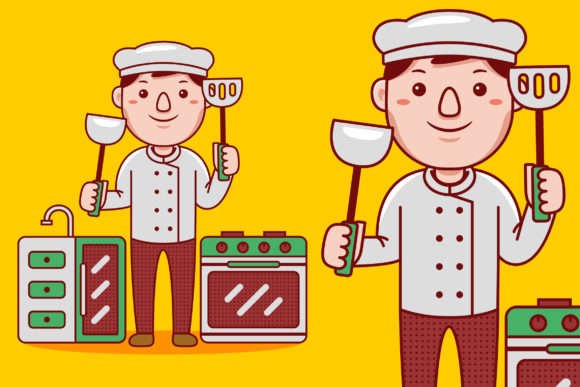 Download Man Chef Profession Cartoon Vector - Vector Collection