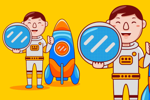 Download Man Astronaut Profession Cartoon Vector - Vector Collection