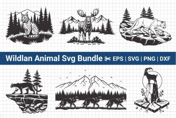 Download Wilderness Wildlife Silhouette Svg Vector - Vector Collection
