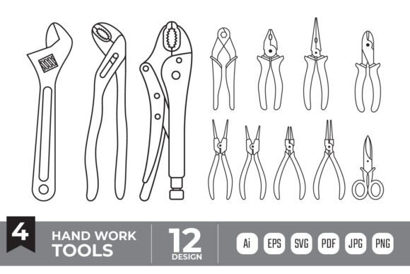 Download Hand Work Tools Vector Bundle - Vector Collection